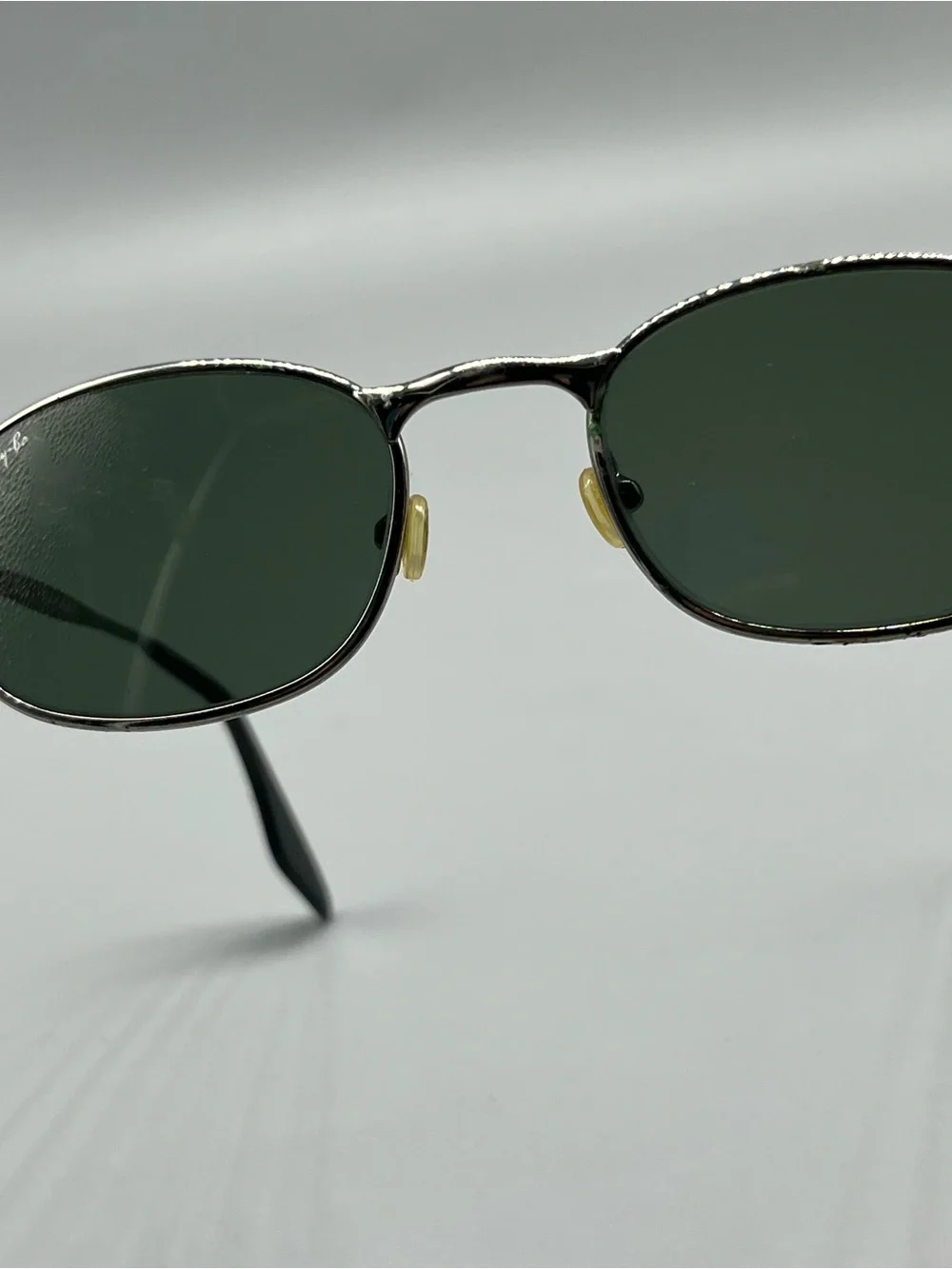 B&L Ray-Ban Vintage Sunglasses Green Lenses Gunmetal Frame